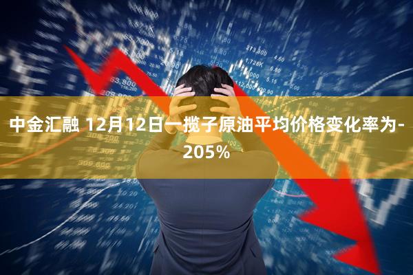 中金汇融 12月12日一揽子原油平均价格变化率为-205%